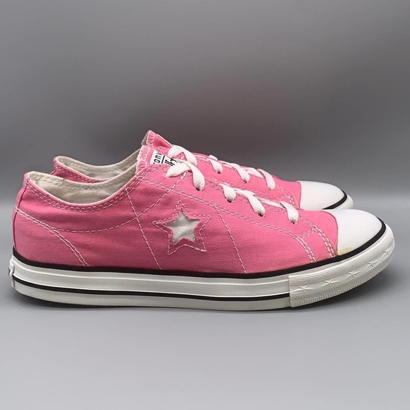 Converse Other - Converse One Star Fabric Canvas Low Skate Sneakers Girl's  -  Size 6